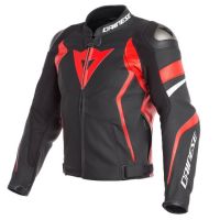 Dainese AVRO 4 sportovní kožená bunda černá/červená vel.44